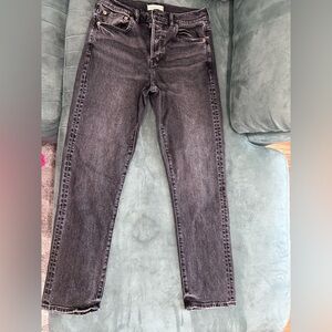 American Eagle Outfitters Dark Gray Women's Straight Leg Jeans